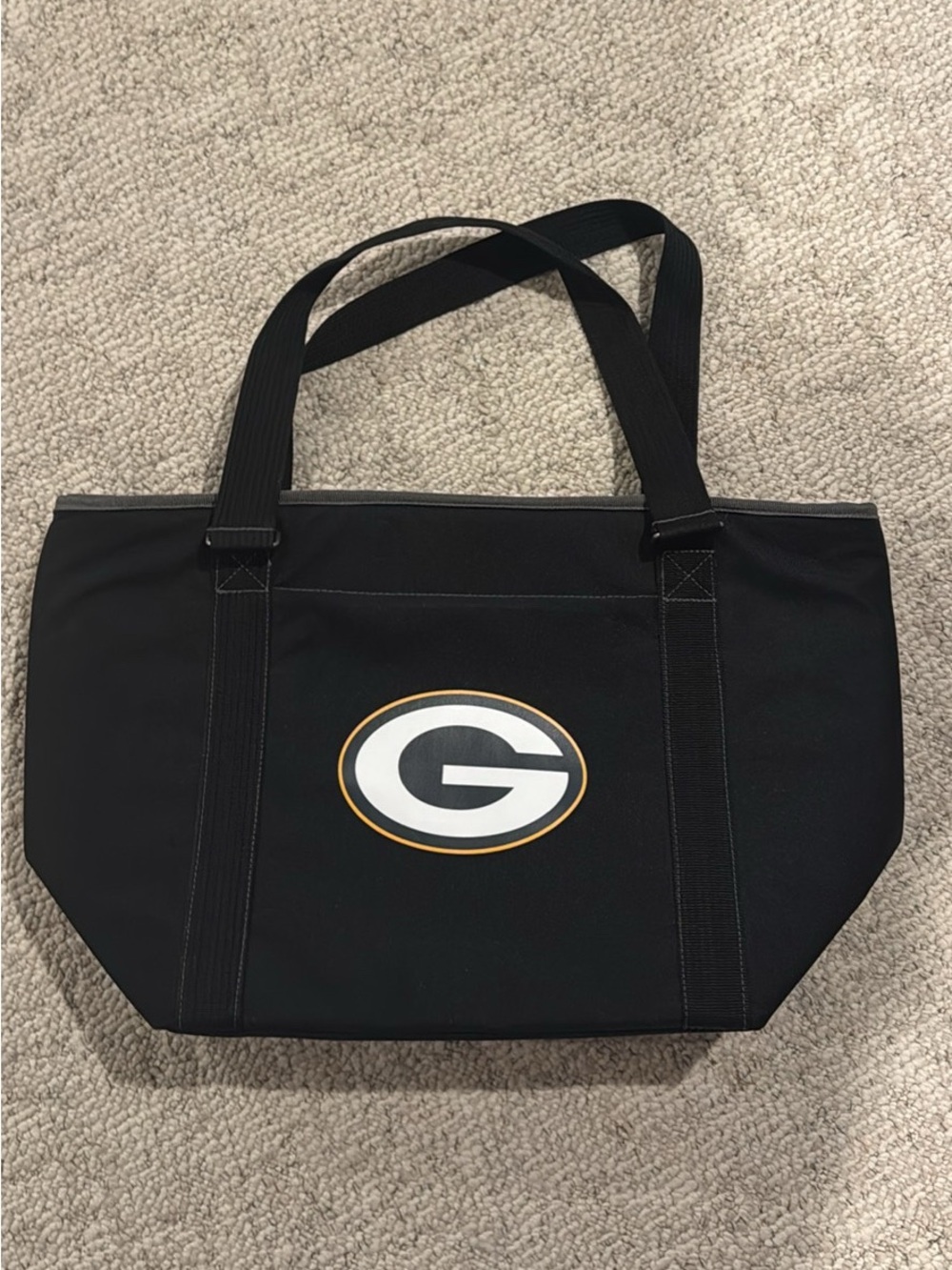Black Green Bay Packers Cooler Bag